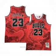 Camiseta Chicago Bulls Michael Jordan #23 Asian Heritage Throwback 1997-98 Rojo