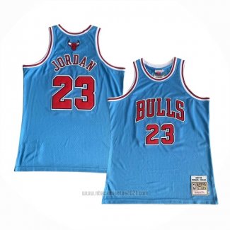 Camiseta Chicago Bulls Michael Jordan #23 Mitchell & Ness 1997-98 Azul