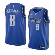 Camiseta Dallas Mavericks Ding Yanyuhang #8 Icon 2018 Azul