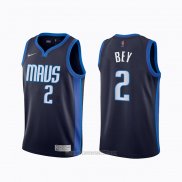 Camiseta Dallas Mavericks Tyler Bey #2 Earned 2020-21 Azul