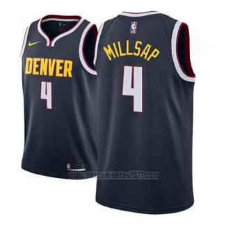 Camiseta Denver Nuggets Paul Millsap #4 Icon 2018-19 Azul