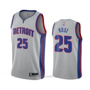 Camiseta Detroit Pistons Derrick Rose #25 Statement 2020-21 Gris
