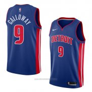 Camiseta Detroit Pistons Langston Galloway #9 Icon 2018 Azul