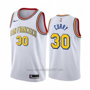 Camiseta Golden State Warriors Stephen Curry #30 Classic 2019-20 Blanco