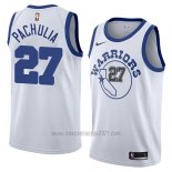 Camiseta Golden State Warriors Zaza Pachulia #27 Hardwood Classic 2018 Blanco