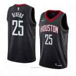 Camiseta Houston Rockets Austin Rivers #25 Statement 2018 Negro