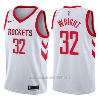 Camiseta Houston Rockets Brandan Wright #32 Association 2017-18 Blanco