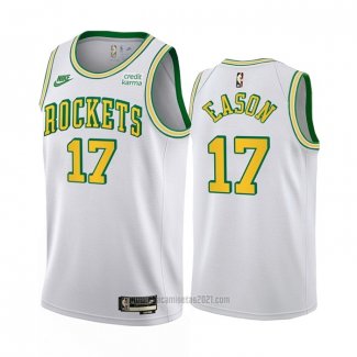 Camiseta Houston Rockets Tari Eason #17 Classic 2022-23 Blanco