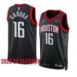 Camiseta Houston Rockets Usman Garuba #16 Statement 2023-24 Negro