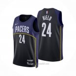 Camiseta Indiana Pacers Buddy Hield #24 Ciudad 2022-23 Azul