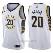 Camiseta Indiana Pacers Trevor Booker #20 Association 2017-18 Blanco