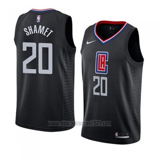 Camiseta Los Angeles Clippers Landry Shamet #20 Statement 2019 Negro