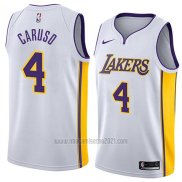 Camiseta Los Angeles Lakers Alex Caruso #4 Association 2018 Blanco