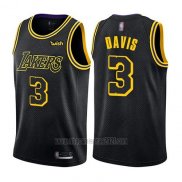 Camiseta Los Angeles Lakers Anthony Davis #3 Ciudad 2019 Negro