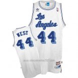Camiseta Los Angeles Lakers Jerry West #44 Retro Blanco