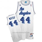 Camiseta Los Angeles Lakers Jerry West #44 Retro Blanco