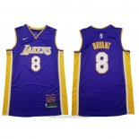 Camiseta Los Angeles Lakers Kobe Bryant #8 Retirement 2018 Violeta