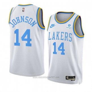 Camiseta Los Angeles Lakers Stanley Johnson #14 Classic 2022-23 Blanco