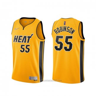 Camiseta Miami Heat Duncan Robinson #55 Earned 2020-21 Oro