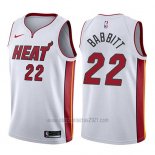 Camiseta Miami Heat Luke Babbitt #22 Association 2017-18 Blanco