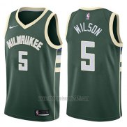 Camiseta Milwaukee Bucks D.j. Wilson #5 Swingman Icon 2017-18 Verde