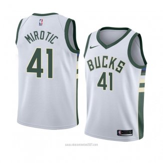 Camiseta Milwaukee Bucks Nikola Mirotic #41 Association 2018 Blanco