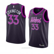Camiseta Minnesota Timberwolves Robert Covington #33 Ciudad 2018-19 Violeta