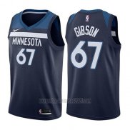 Camiseta Minnesota Timberwolves Taj Gibson #67 Icon 2017-18 Azul