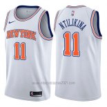 Camiseta New York Knicks Frank Ntilikina #11 Statement 2017-18 Blanco