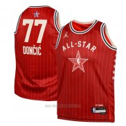 Camiseta Nino All Star 2024 Dallas Mavericks Luka Doncic #77 Rojo