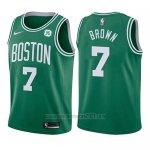 Camiseta Nino Boston Celtics Jaylen Brown #7 Icon 2017-18 Verde