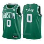 Camiseta Nino Boston Celtics Jayson Tatum #0 Icon 2017-18 Verde