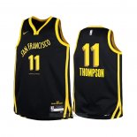 Camiseta Nino Golden State Warriors Klay Thompson #11 Ciudad 2023-24 Negro