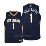 Camiseta Nino New Orleans Pelicans Zion Williamson #1 Icon 2019 Azul