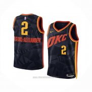 Camiseta Nino Oklahoma City Thunder Shai-Gilgeous Alexander #2 Ciudad 2023-24 Negro