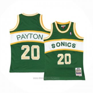 Camiseta Nino Seattle SuperSonics Gary Payton #20 Historic Retro Verde