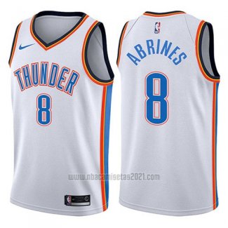 Camiseta Oklahoma City Thunder Alex Abrines #8 Swingman Association 2017-18 Blanco