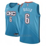 Camiseta Oklahoma City Thunder Hamidou Diallo #6 Ciudad 2018-19 Azul