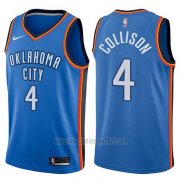 Camiseta Oklahoma City Thunder Nick Collison #4 Swingman Icon 2017-18 Azul