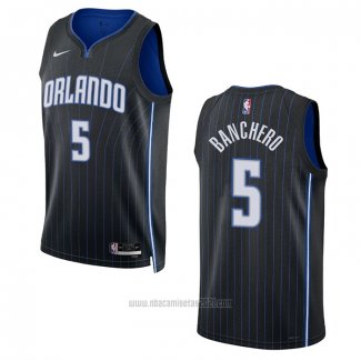 Camiseta Orlando Magic Paolo Banchero #5 Icon 2022-23 Negro