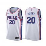 Camiseta Philadelphia 76ers Alec Burks #20 Association Blanco