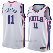 Camiseta Philadelphia 76ers Demetrius Jackson #11 Association 2018 Blanco