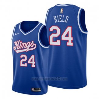 Camiseta Sacramento Kings Buddy Hield #24 Hardwood Classics 2019-20 Azul