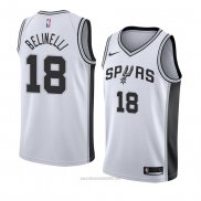 Camiseta San Antonio Spurs Marco Belinelli #18 Association 2018 Blanco2