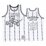 Camiseta Toronto Raptors Vince Carter #15 Concord Collection Hardwood Classics Blanco Negro