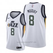 Camiseta Utah Jazz Emmanuel Mudiay #8 Association Blanco