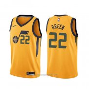 Camiseta Utah Jazz Jeff Green #22 Statement Amarillo