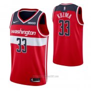 Camiseta Washington Wizards Kyle Kuzma #33 Icon 2020-21 Rojo