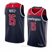 Camiseta Washington Wizards Okaro White #15 Statement 2018 Negro