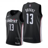 Camiseta Washington Wizards Thomas Bryant #13 Ciudad Edition Negro